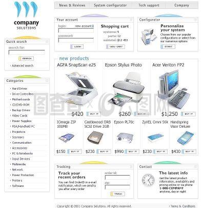 电子商务网页图片